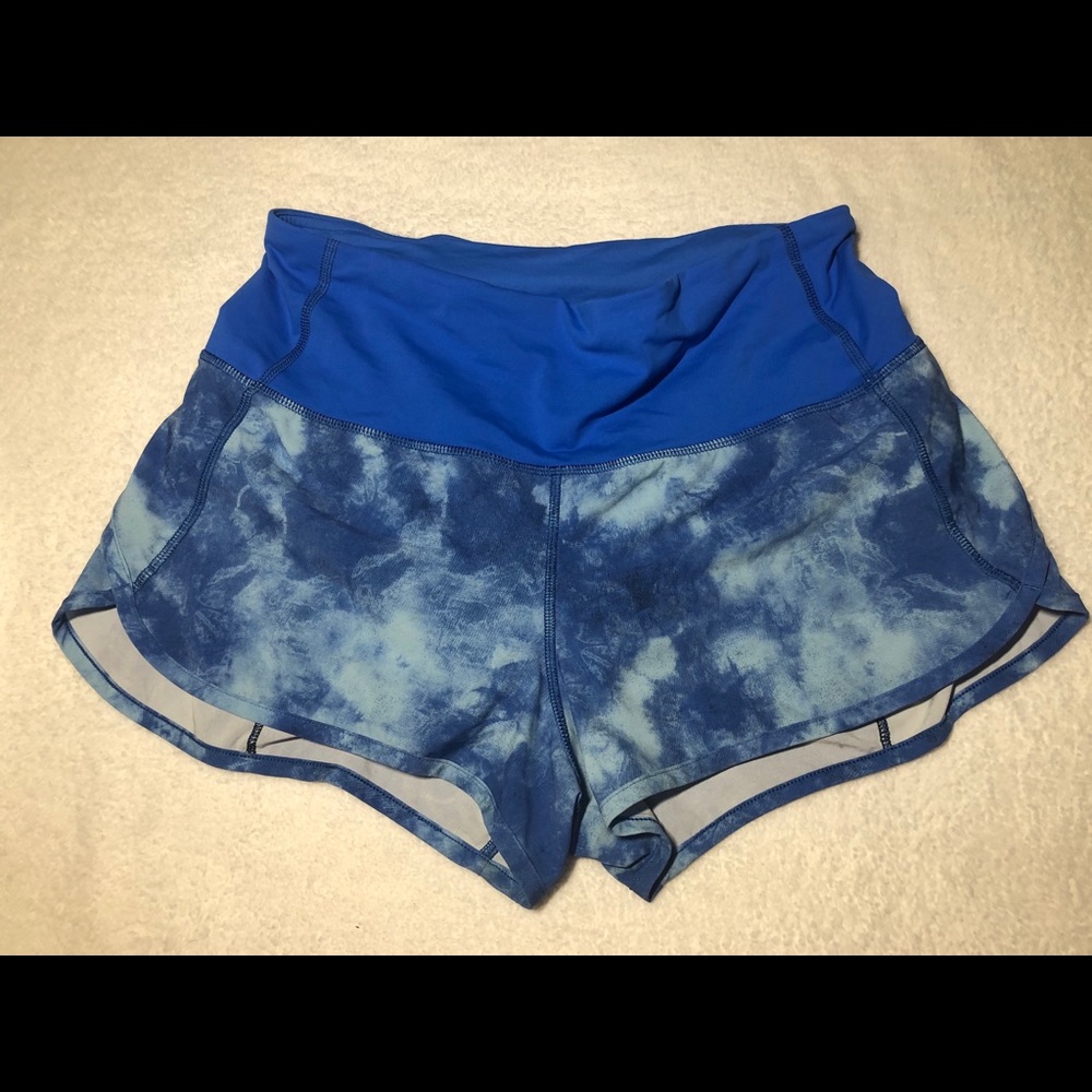 Blue Lululemon shorts